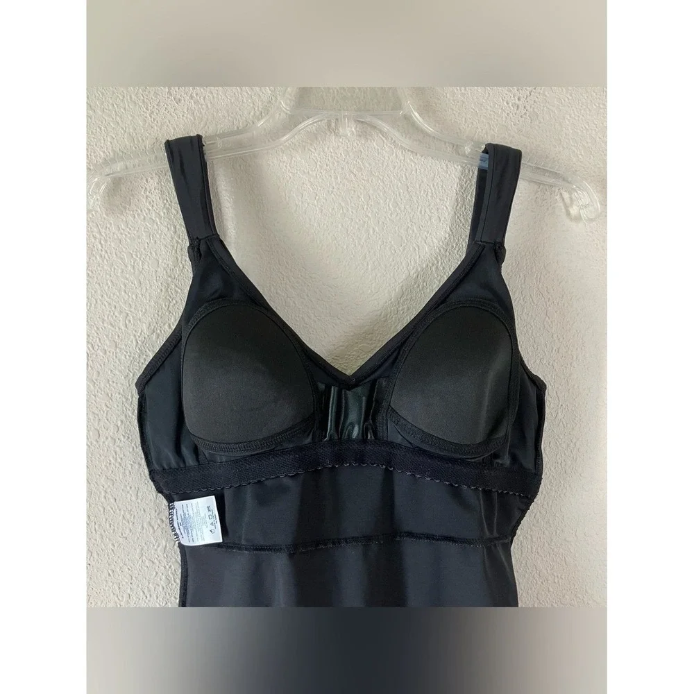 LANDS' END SlenderSuit One Piece Swimsuit 6P NEW Skirted Low Leg UPF Black Beach
